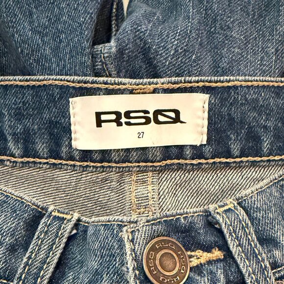 RSQ Wide Leg Low Rise Dark Denim Size 27 - Picture 3 of 5